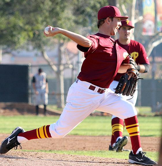 Nick Esparza pitched six innings of relief and helped PCC beat Riverside, 12-11, in the opening game of the Southern California Regionals Friday (file photo).