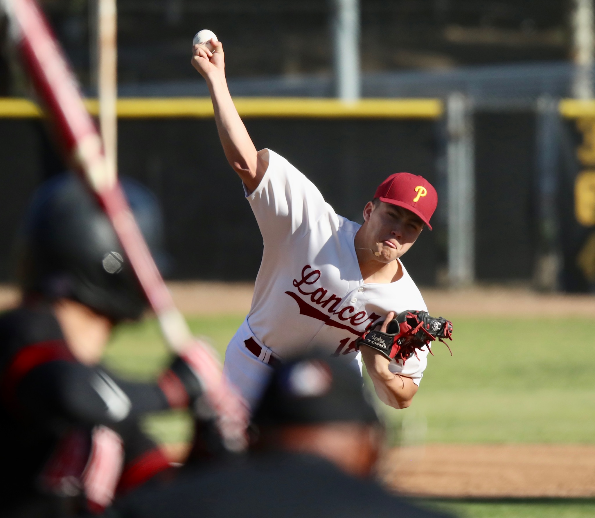 Jakob Guardado earned the save on Saturday v. Mt. SAC (file photo by Michael Watkins, Athletics).
