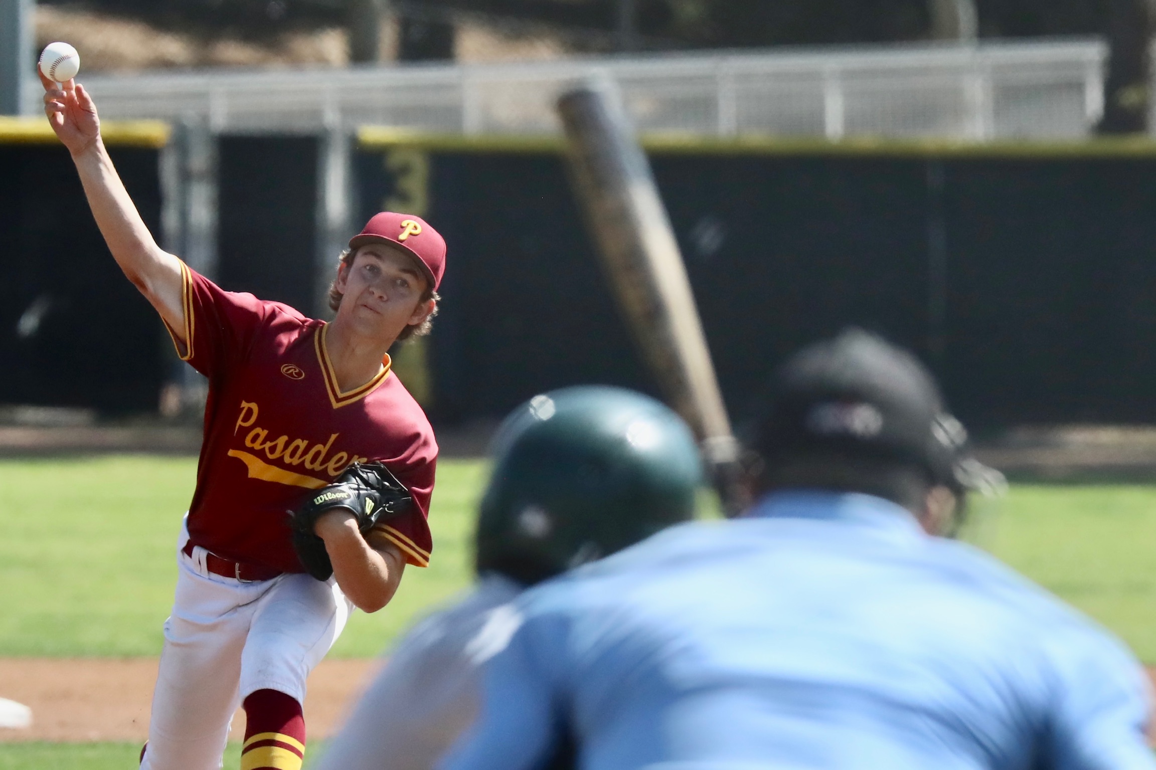 Coleman Mitchell in a game earlier this year threw shutout ball for six innings in Friday's loss.