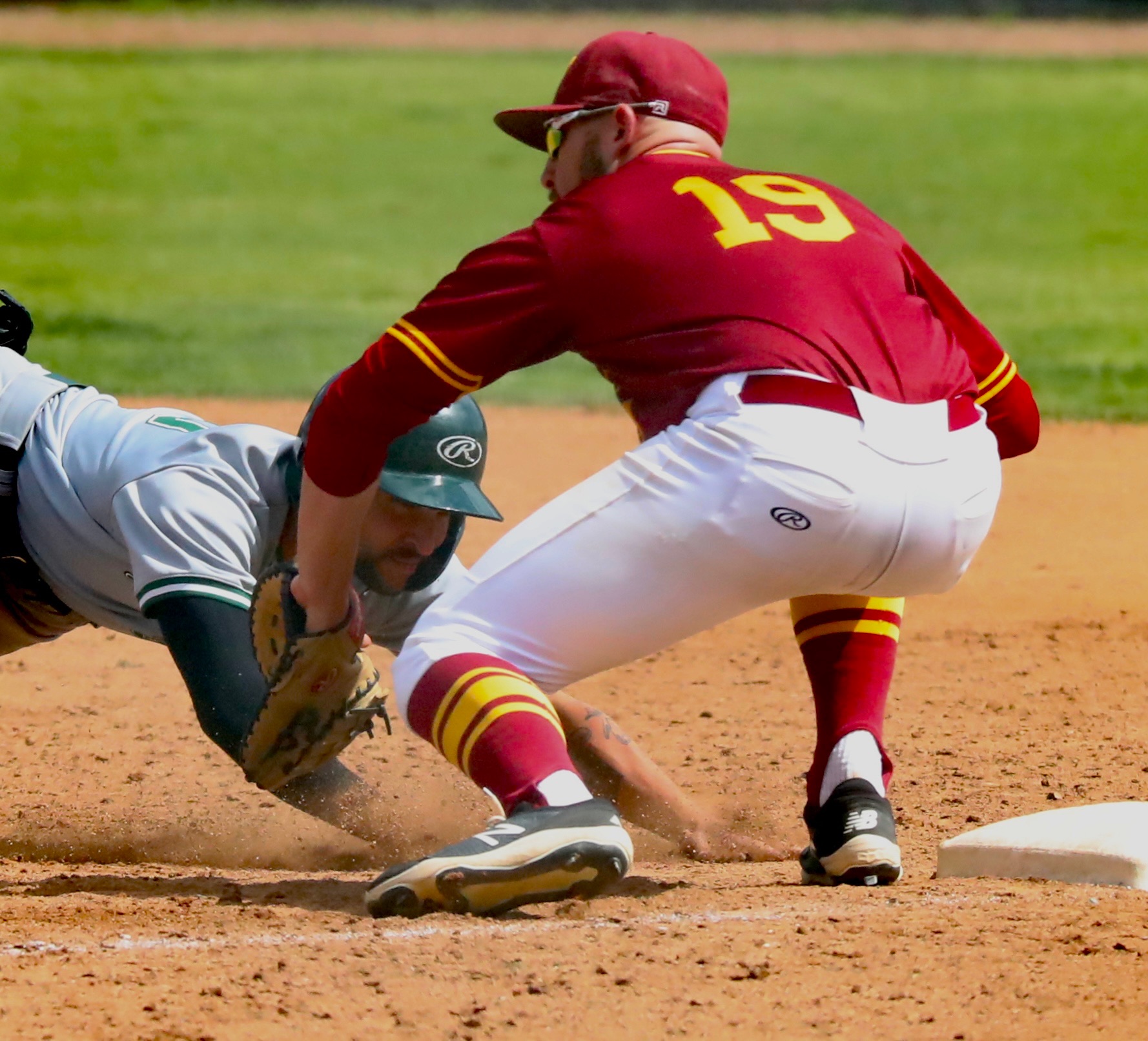 First baseman Jake Trabbie has been a stellar defensive player for the Lancers this season.