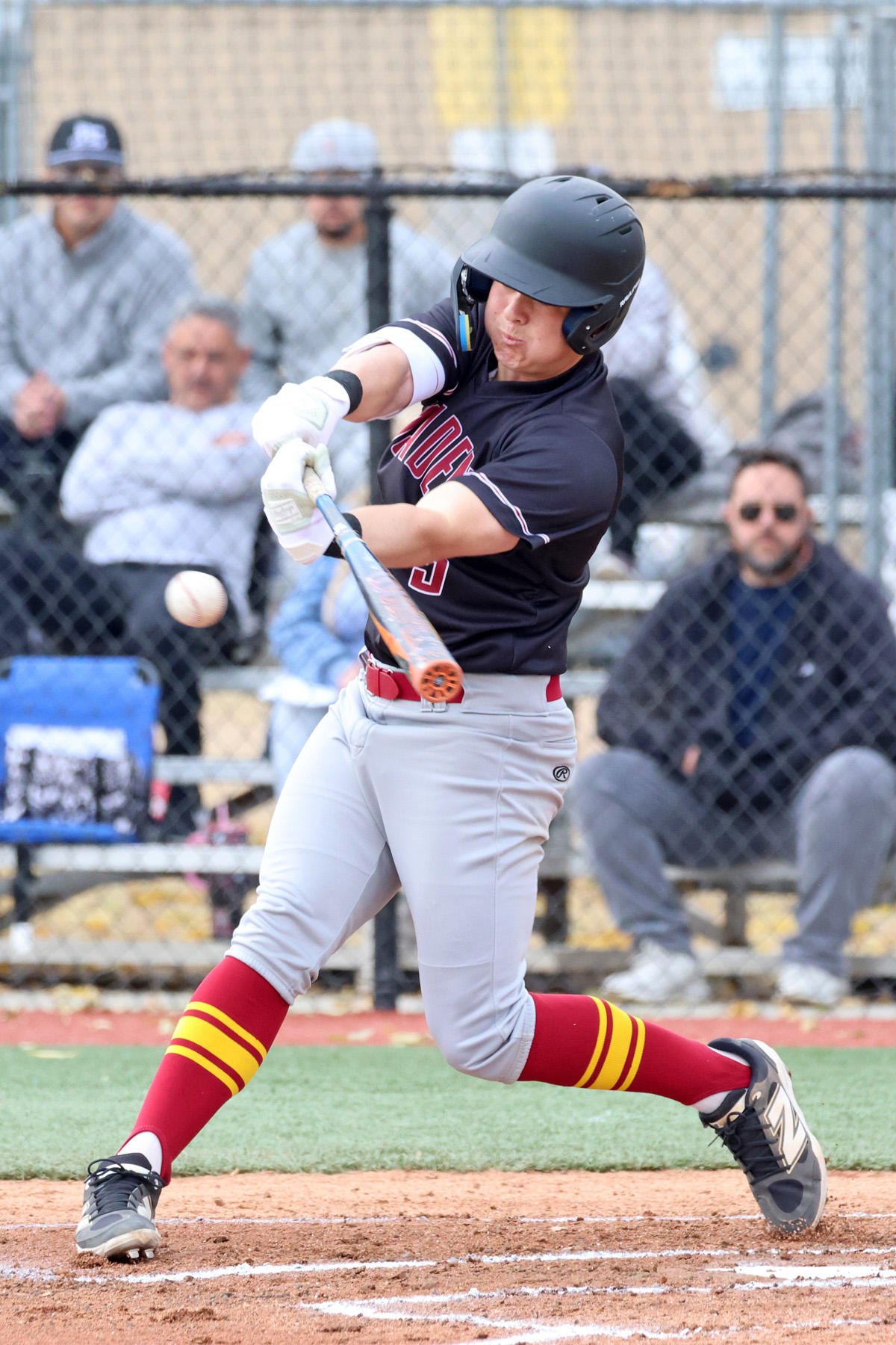 Rocco Regan was one of four Lancers to hit home runs in today's win (photo by Richard Quinton).