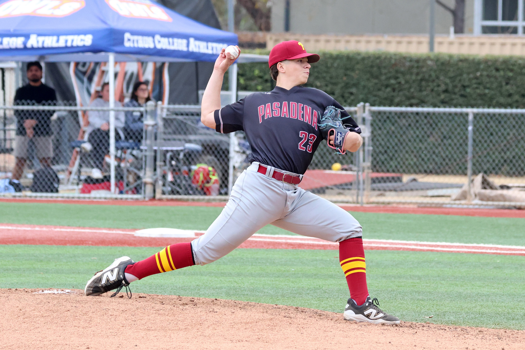 Hugo Tafoya has been part of PCC's recent pitching success (photo by Richard Quinton).