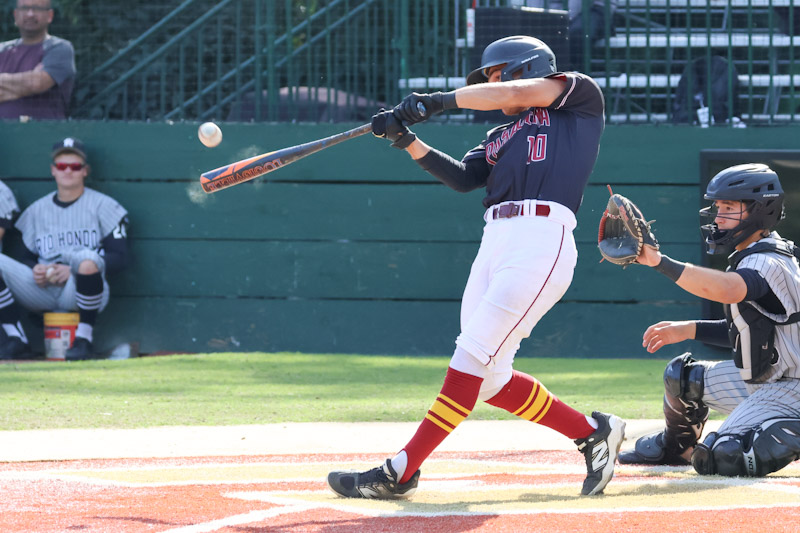 Tyler Garcia has homered in consecutive games for the Lancers (photo by Richard Quinton).