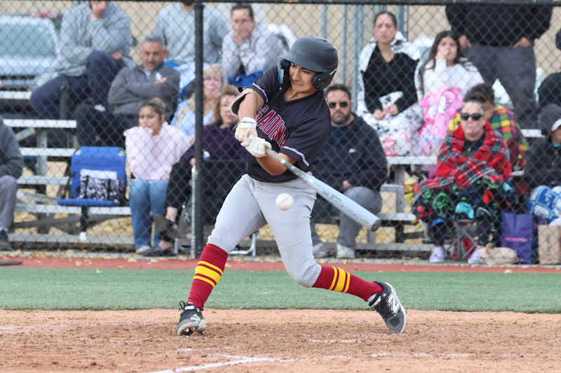 Bryan Richman lines a double in the team's rout at Citrus on Saturday (photo/gallery by Richard Quinton).