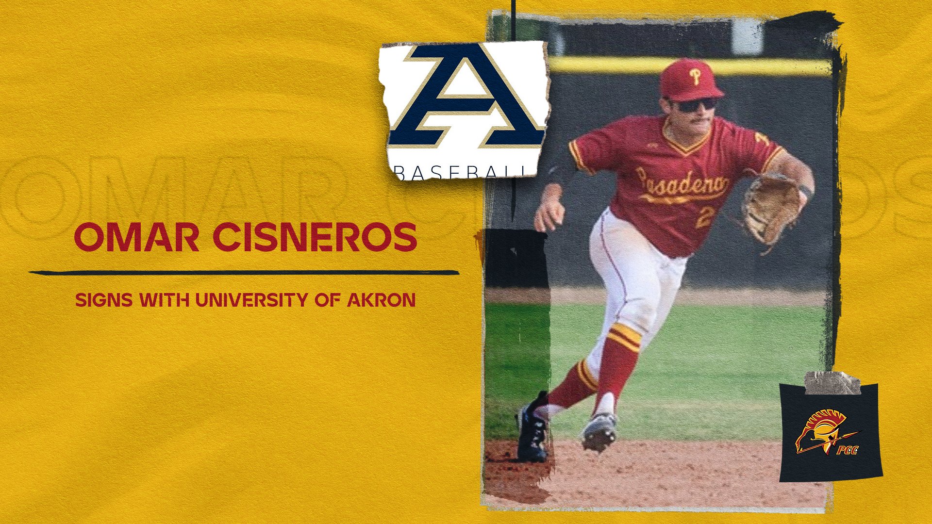 Baseball's Omar Cisneros Signs With D1 University of Akron