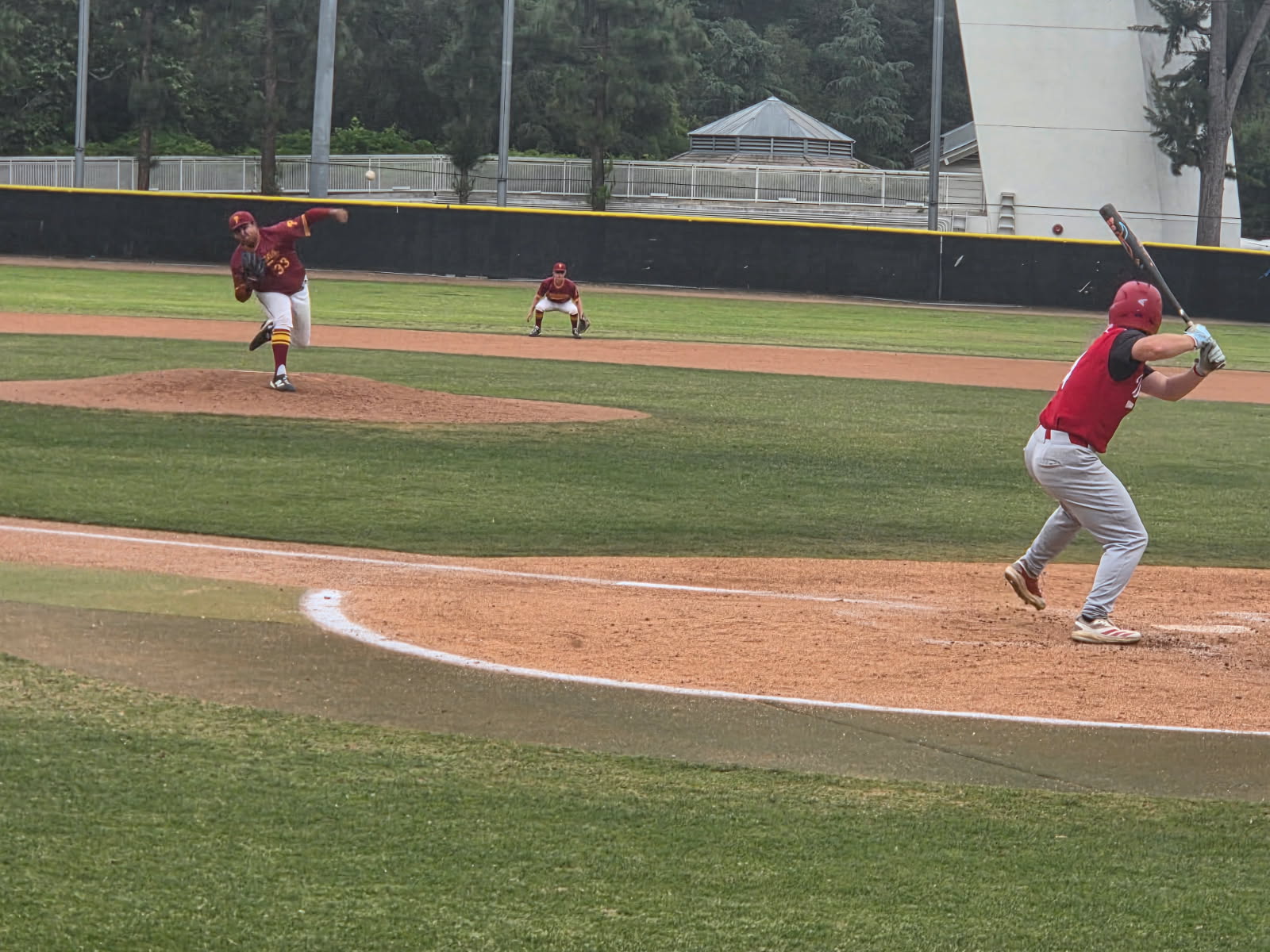 Alex Valencia is 3-0 in his last three appearances as he fires a pitch v. LA Pierce.