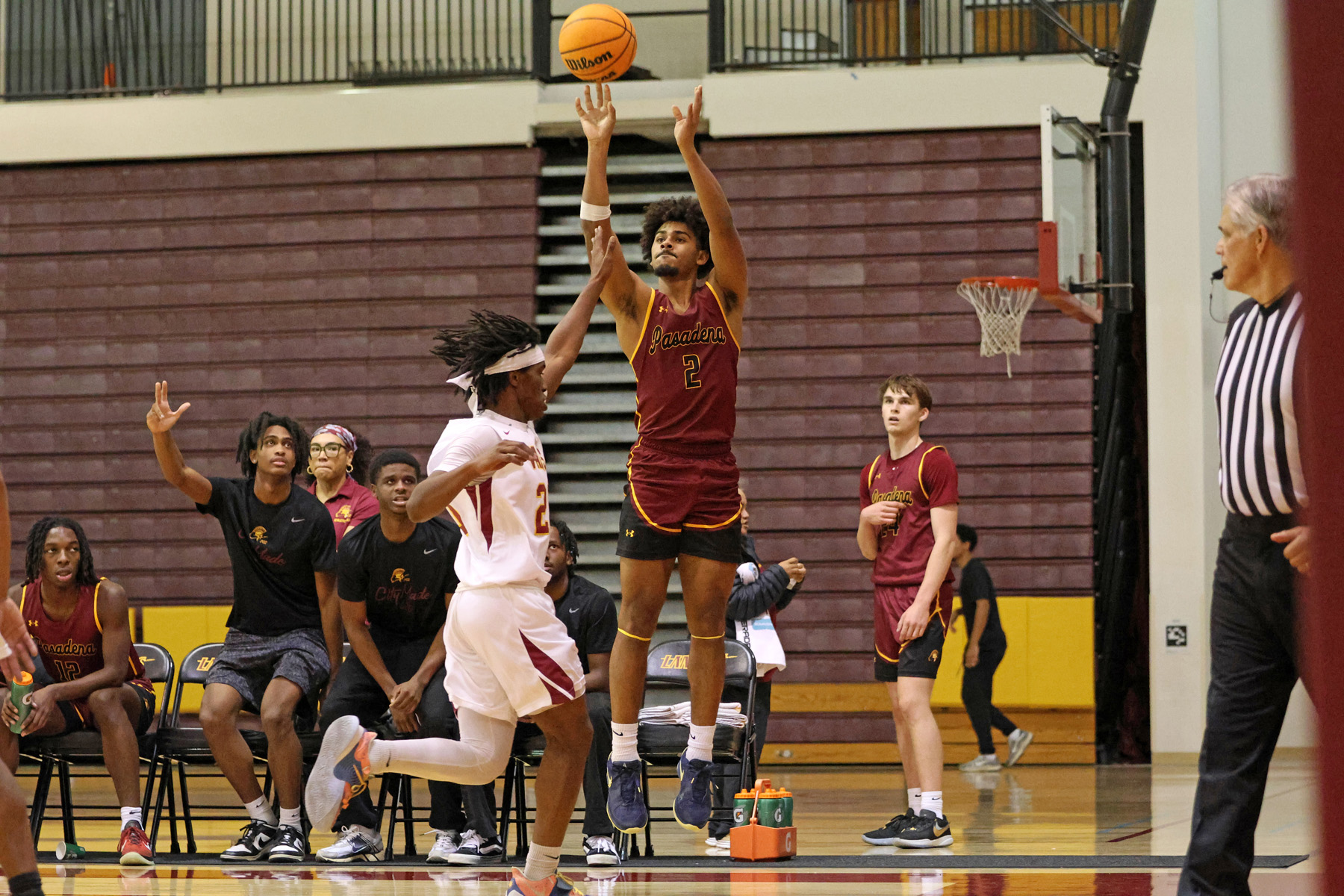 Darrius Freeman takes the jumper in a recent game (photo by Richard Quinton).