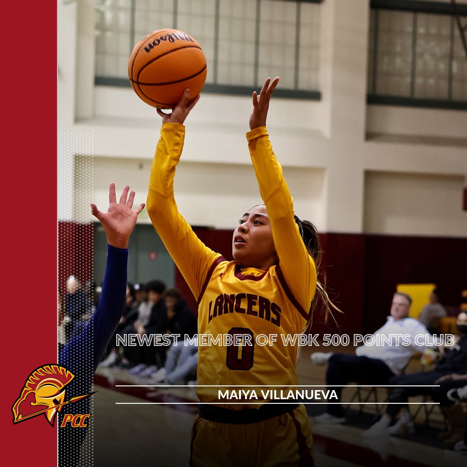 Villanueva Reaches Women's Basketball 500-Point Club In ECC Victory