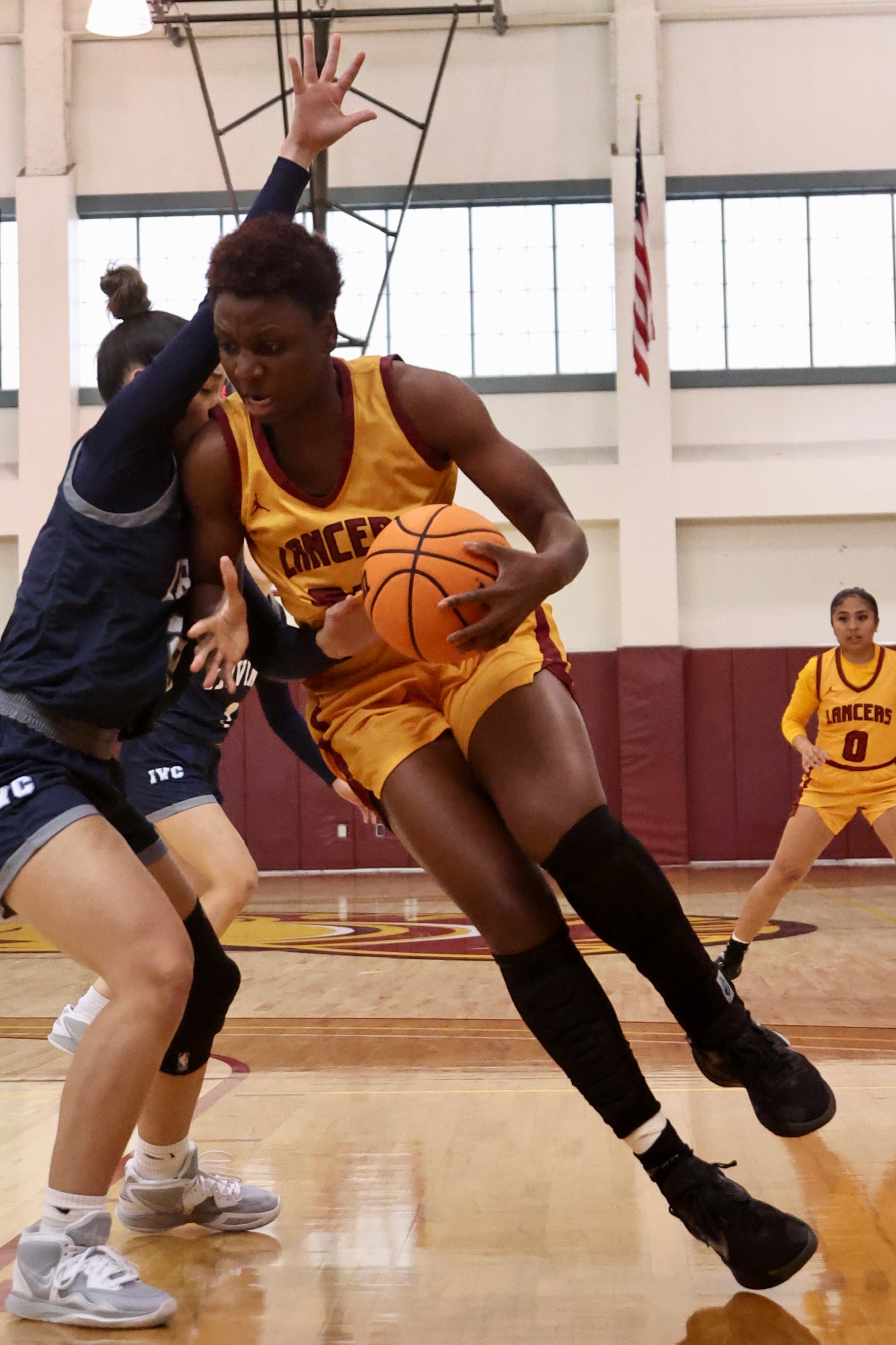 Tena Ikidi was a force for the Lancers at the PCC Sisterhood of Champions Tournament (photo by Michael Watkins).