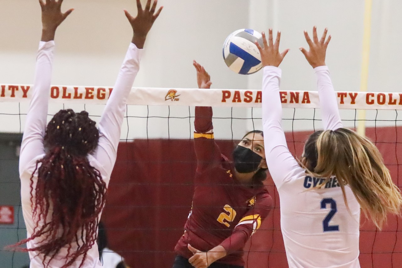 Sabiya Esquivel, in action last week, was a key player in PCC's win over Ventura on Wednesday (photo by Michael Watkins).